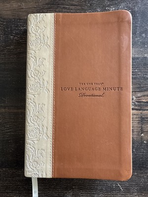 The One Year Love Language Minute Devotional by Gary Chapman (2014, Leather)-image
