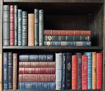 RARE HUNTING FISHING LIBRARY 28 Leather Bound Treasures The Premier Collection-image