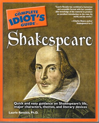 COMPLETE IDIOT'S GUIDE TO SHAKESPEARE unread Near Mint-image