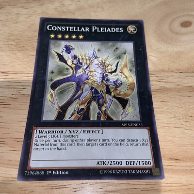 1st Edition Shatterfoil Rare Constellar Pleiades SP15-EN035 M/NM - YGO TCG-image