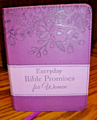 Everyday Bible Promises for Women~Purple Faux Leather~Devotional Gift Book   W23-image