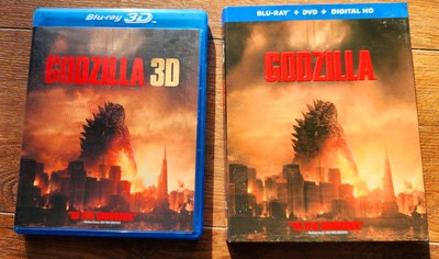 Godzilla (Blu-ray + 3D + DVD 2014) HTF with EXTRA slipcover -image