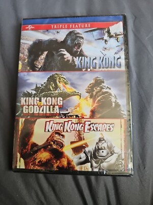 King Kong/ vs Godzilla/ Escapes - Triple Feature DVD NEW Sealed Free Ship-image