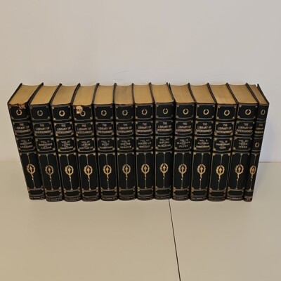 The Library Of Entertainment Shuman 1918 Complete Set 12 + Handbook Vintage-image