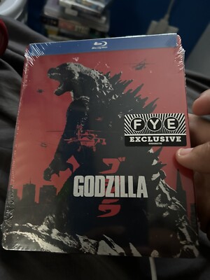 GODZILLA  BLU RAY STEELBOOK EDITION EXCLUSIVE FYE Bryan Cranston HARD TO FIND -image