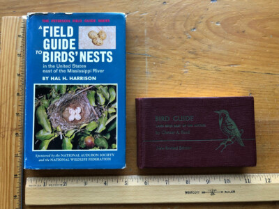 Bird Guide: Land Birds East of the Rockies 1951 Reed & Field Guide Birds Nests-image