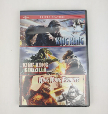 King Kong, King Kong Vs Godzilla, & King Kong Escapes Triple Feature DVD NEW-image