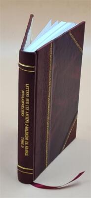 Lettres Sur Les Anciens Parlements De France Que L'On Nomme ?Tat [Leather Bound]-image