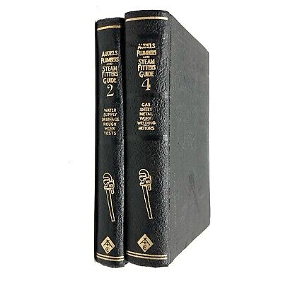 Audels Plumbers and Steam Fitters Guide Lot of 2 Volumes 2 & 4 1950-image