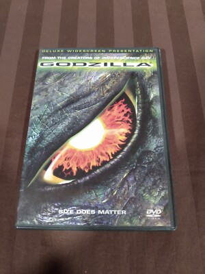 Godzilla (DVD, 1998) Widescreen Matthew Broderick Free Shipping -image