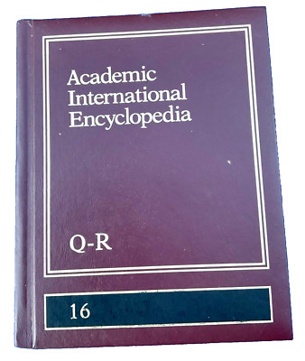 1992 Academic International Encyclopedia Q-R 16 Hardcover Leather-image