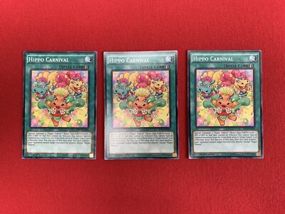 3x Hippo Carnival (SP15-EN040) Yu-Gi-Oh! Spell Cards - 1st Editions-image