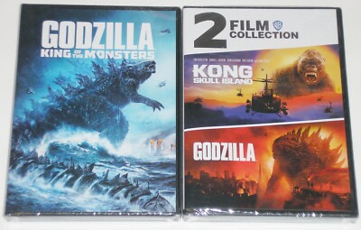 Action DVD Lot - Godzilla King of Monsters (New) Kong & Godzilla (New)-image