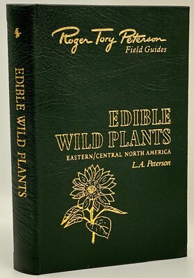 Easton Press Peterson Field Guide EDIBLE WILD PLANTS Leather Bound Book CAMPING-image
