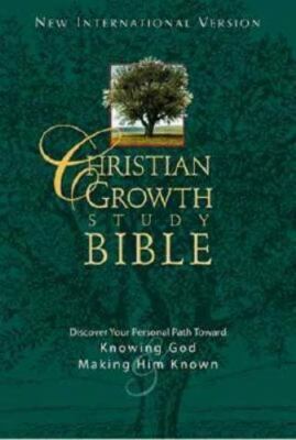 NIV CHRISTIAN GROWTH STUDY BIBLE, BLACK BONDED LEATHER, brand New in box-image
