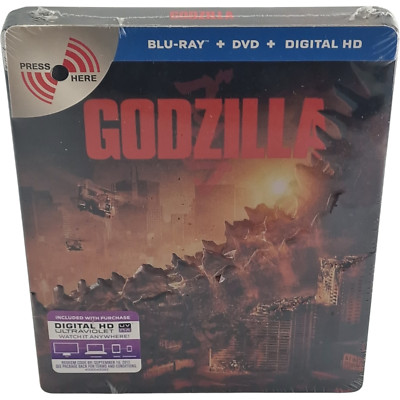 Godzilla Blu-Ray Steelbook Débossé Metalpak Blu-Ray + DVD Edition Limited Area A-image