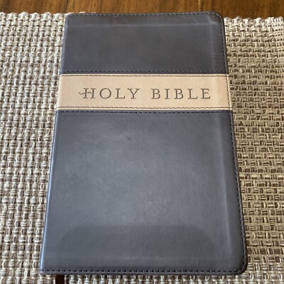 Tyndale Holy Bible Leather Cover New Living Translation NLT BROWN/TAN-image
