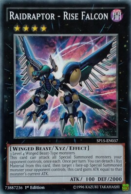 SP15-EN037 RAIDRAPTOR - RISE FALCON COMMON 1ST EDITION YuGiOh CARD-image