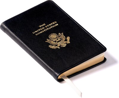 Elegant U.S. Constitution Book in Leather with Gilt Edges - Signature Gift Box-image