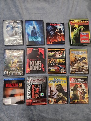 Godzilla / King Kong Lot Of 11 DVD + BLU-RAY-image