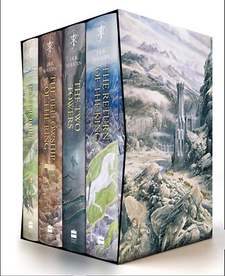 The Hobbit &The Lord of the Rings Boxed Set: Illustrated edition-image