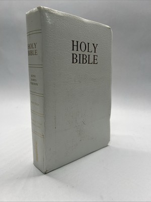 Holy Bible New International Version - Zondervan, White Faux Leather 2002-image