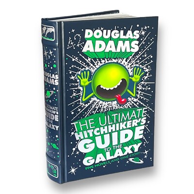 THE ULTIMATE HITCHHIKER'S GUIDE TO THE GALAXY Douglas Adams Leather Bound Book-image