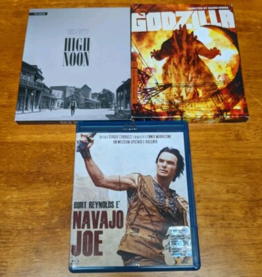 Blu-ray Bundle Godzilla (Criterion), High Noon, And Navajo Joe (Italian Version)-image
