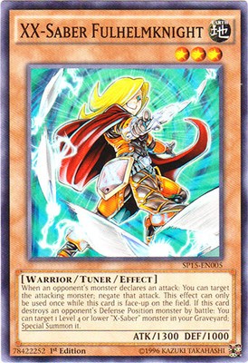 3 x XX-Saber Fulhelmknight - SP15-EN005 - Common - 1st Edition Near Mint, Englis-image