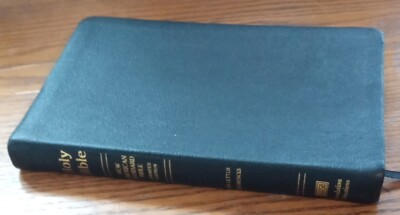 New American Standard Bible Ultrathin Référence : Nasb Black Genuine Leather-image
