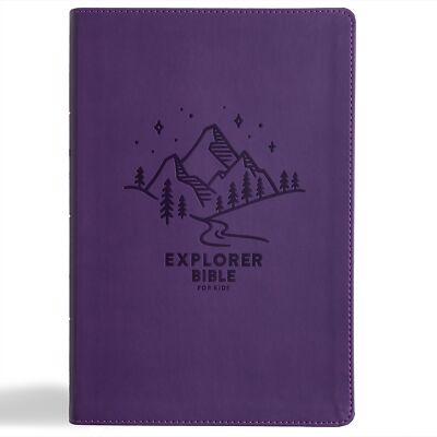 KJV EXPLORER BIBLE FOR KIDS-PURPLE LEATHERTOUCH IN-image