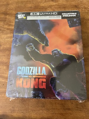 Godzilla Vs Kong 4k + Bluray + Digital Steelbook Brand New-image
