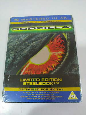 Godzilla Limited Edition Steelbook TM Mastered 4K - Blu-ray Español English AM-image