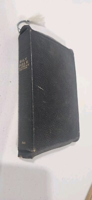 Holy Bible Black Leather Teachers Edition E&S Eyre & Spottiswoode -image
