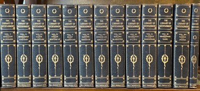 Library of Entertainment Great Writers by Shuman 1920 Set of 12 + Handbook-image