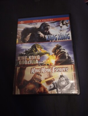 Universal King Kong 2005 Vs Godzilla Escapes 3 Movies DVD Triple Feature Toho -image