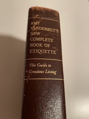 Amy Vanderbilt's New Complete Book Of Etiquette. 1963. Leather-image