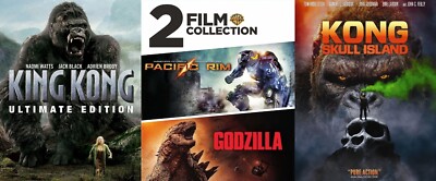 King Kong / Pacific Rim / Godzilla / Kong: Skull Island [Blu-ray] - 4 Film Lot-image