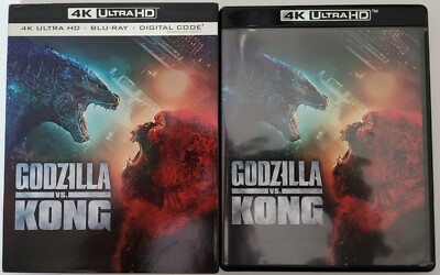 GODZILLA VS. KONG 4K ULTRA HD BLU RAY 2 DISC SET + SLIPCOVER SLEEVE FREE SHIPPIN-image