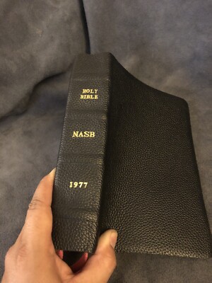 NASB 1977 (text) giant print Bible New American Standard Soft Cowhide Leather-image
