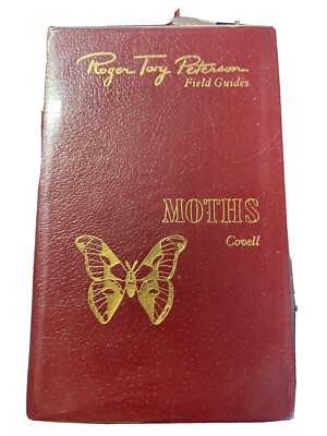 Roger Tory Peterson Field Guide Moths Red Leather-image