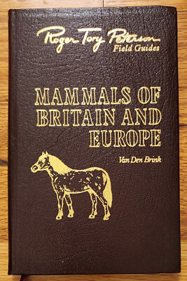 Mammals of Britain & Europe Roger Tory Peterson Field Guide Easton Leather 1968-image