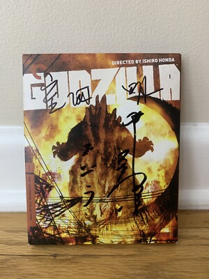 Criterion Godzilla Gojira Blu-Ray 1954 Signed Haruo Nakajima and Akira Takarada-image