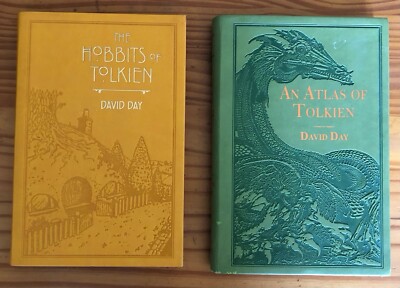 THE HOBBITS OF TOLKIEN David Day Illustrated Guide Flexi Bound Faux Leather Vk02-image