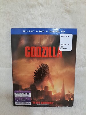 Godzilla (2014) Blu-ray+DVD NEW W/ Slipcover -image