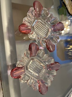 Vintage Westmoreland Pink Small Ashtray Set Of 2-image