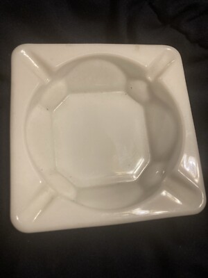 Vintage Westmoreland Milk Glass Ashtray With Grape Vine Design-image