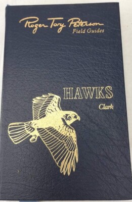 Roger Tory Peterson Field Guide Hawks of North America Clark Leather Bound-image