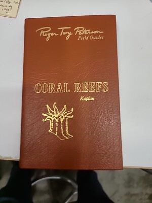 1985 Roger Tory Peterson Field Guides CORAL REEFS 50th Anv Leather Bound -image
