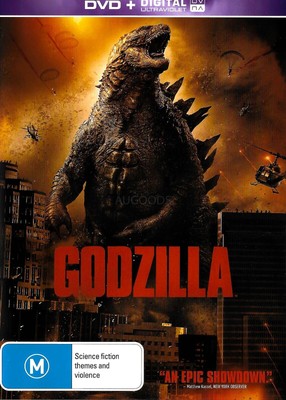 Godzilla (2014) (+UV) DVD Action Aus Stock Disc Like New-image